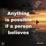 »Wenn ich kann?«, fragte Jesus zurück. »Alles ist möglich, wenn du mir vertraust.«, Markus 9,23