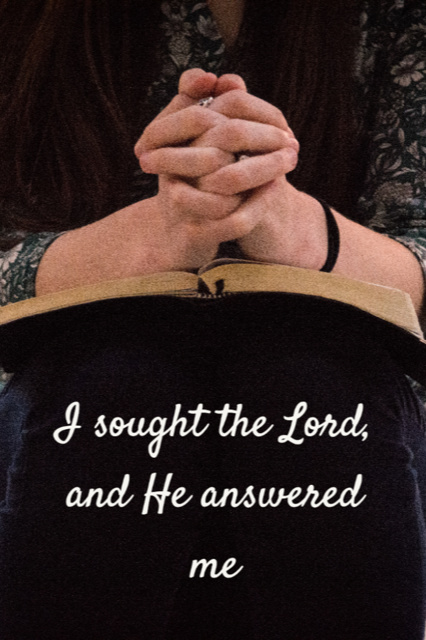 I sought the Lord and He answered me.
