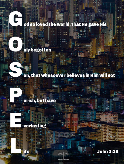 the Gospel and John 3:16 Pin