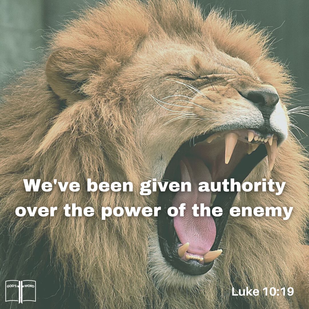 I give unto you power to tread on serpents and scorpions, and over all the power of the enemy, Luke 10:19.