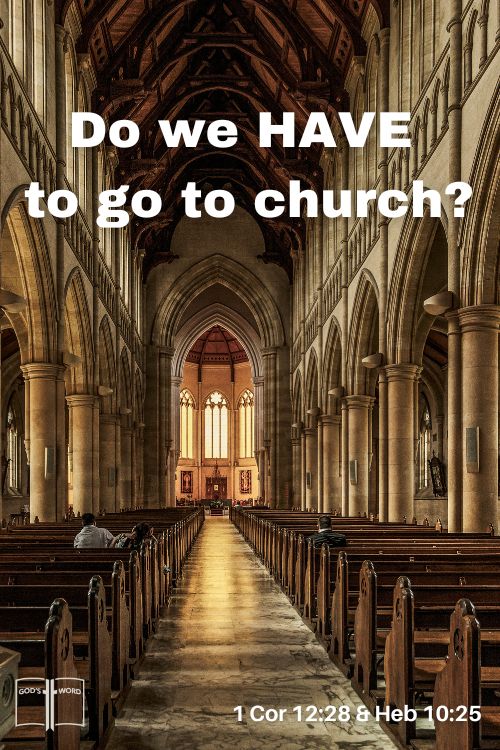 Church. Do you ever sit in church and wonder, "Why am I sitting here"? Do I really need to be here? What does the Bible ACTUALLY say about going to church?